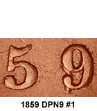 fullMatchVisible1859 Double-Punched Narrow 9 #2VG8F12VF20EF40AU50MS60MS63RSpecial Order