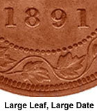 fullMatchVisible1891 Large Leaf, Large DateVG8F12VF20EF40AU50MS60MS63RSpecial Order