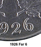 fullMatchVisible1926 Far 6VG8F12VF20EF40AU50MS60MS62MS63Special Order