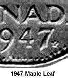 fullMatchVisible1947 Maple LeafF12VF20EF40AU50MS60MS63MS64MS65Special Order