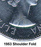 fullMatchVisible1953 Shoulder Fold, NearF12VF20EF40AU50MS60MS63MS64MS65Special Order