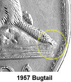 fullMatchVisible1957 BugtailF12VF20EF40AU50MS60MS63Special Order