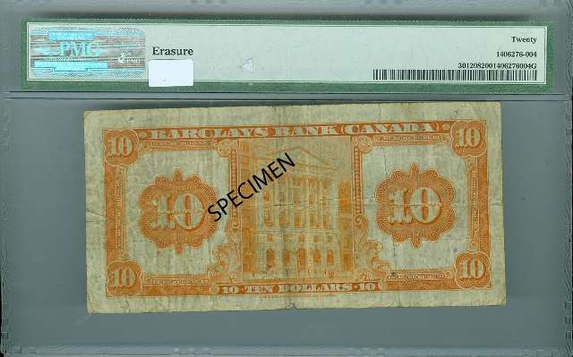 fullMatchVisibleBarclay's Bank, Erasure Ser.VF20PMG