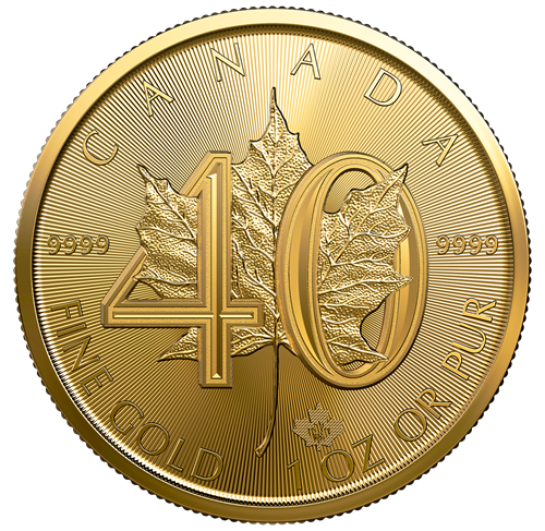 Canada Gold 2019 $50 40th Anniv of GML MS 1oz, .9999