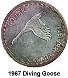 fullMatchVisible1967 Diving Goose, 45 degree die rotationMS63MS64MS65Special Order