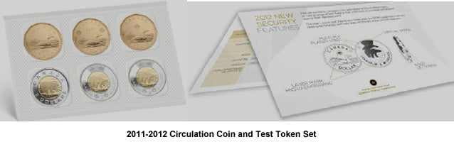 2011-2012 Security Circulation Coin and Test Token Set