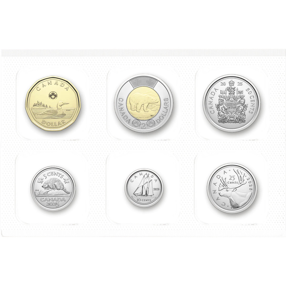 2025 Classic Uncirculated Coin Set sealed in protective mylar packaging, preserving pristine condition
