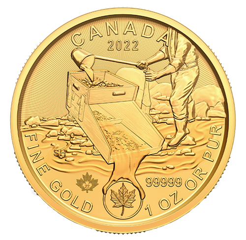 Canada Gold 2022 $200 Prospecting for Gold - Klondike Gold Rush MS 1oz, .9999