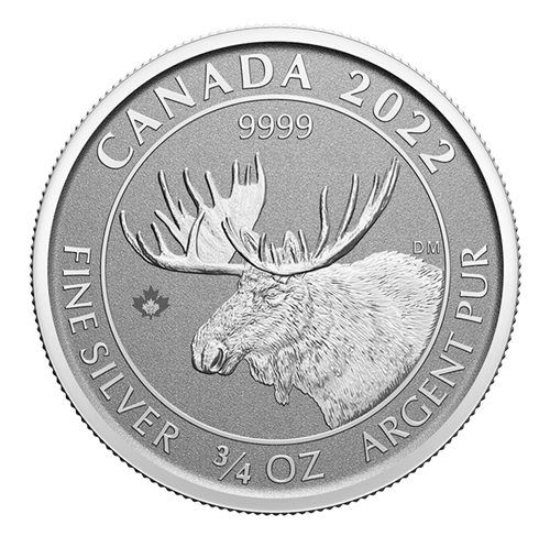 Canada Silver 2022 $2 Moose - Animal Portraits MS .75oz, .9999