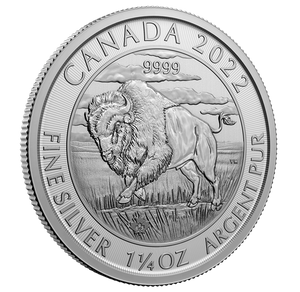Canada Silver 2022 $8 Bison - Canadian Silver Bison MS 1.25oz, .9999