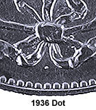 fullMatchVisible1936 Dot G4 available; call for priceVG8F12VF20EF40MS60MS62MS63MS64Special Order