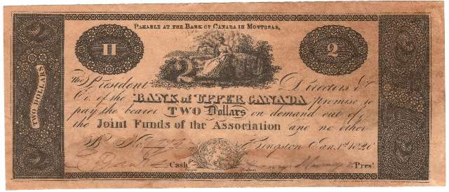 fullMatchVisibleBank of Upper Canada, with Overprint Payable at...AUN/A