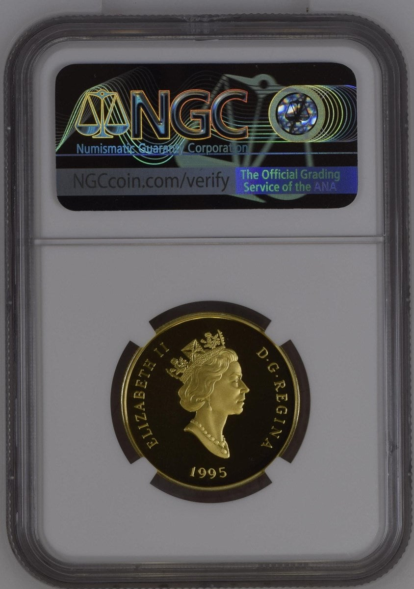 Canada Gold 1995 $100 Louisbourg PF .25oz, .583