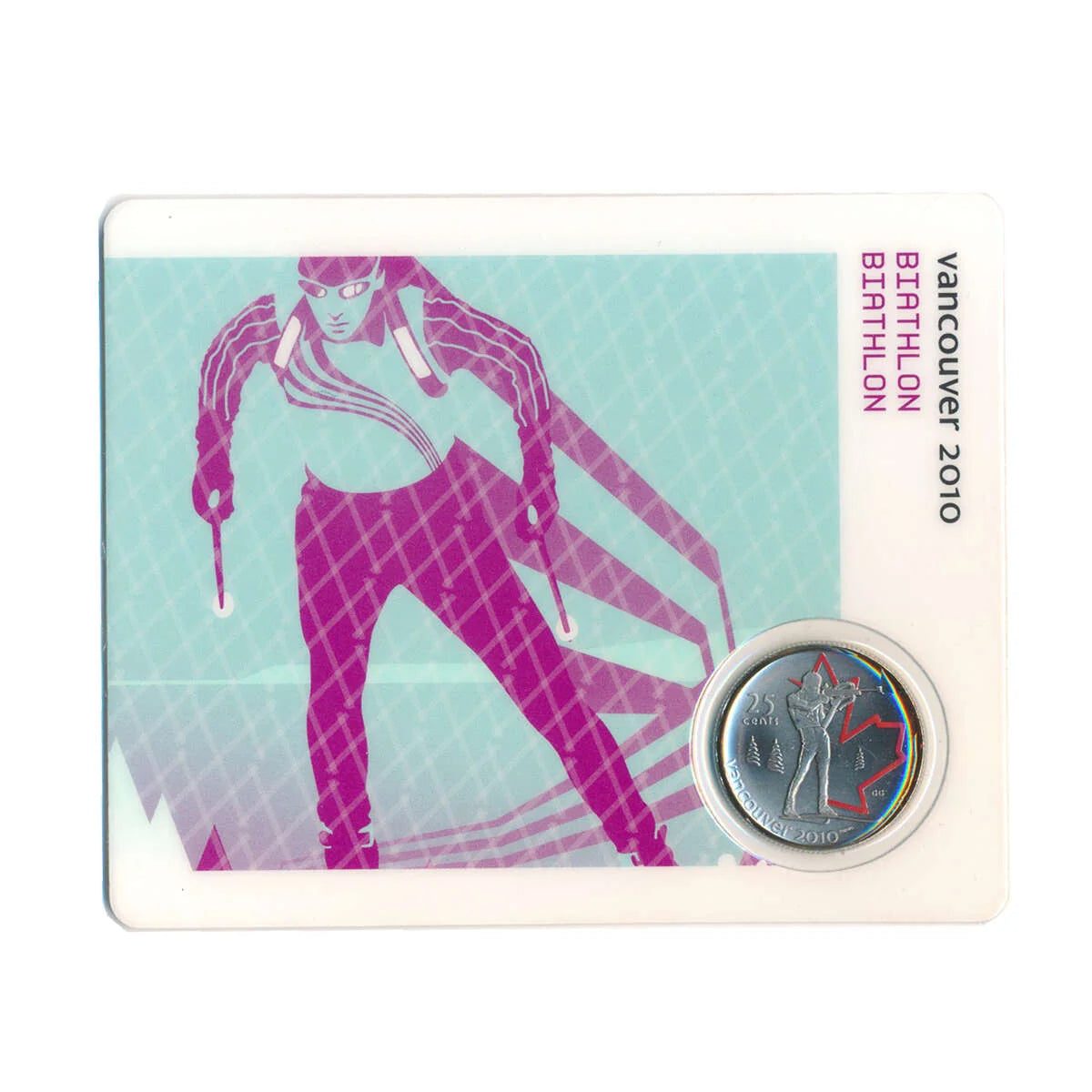 2007 25c Vancouver 2010 Biathlon - Olympic Sports Card