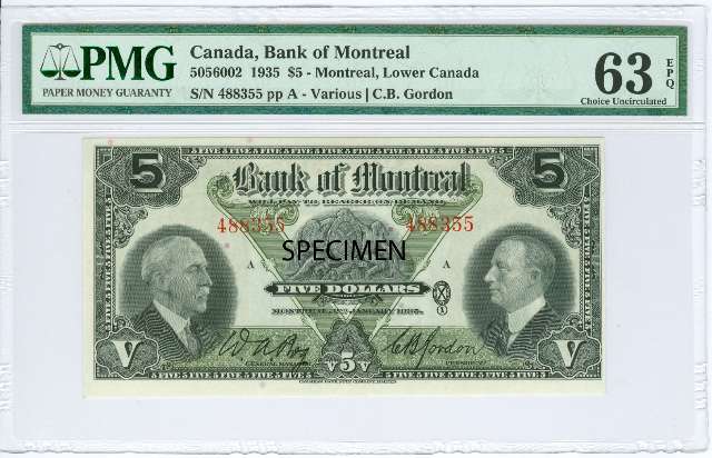 fullMatchVisibleBank of Montreal (Bog, Left)MS63PMG