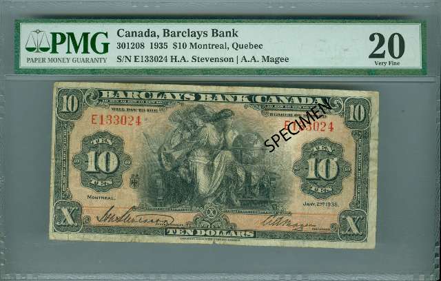 fullMatchVisibleBarclay's Bank, Erasure Ser.VF20PMG