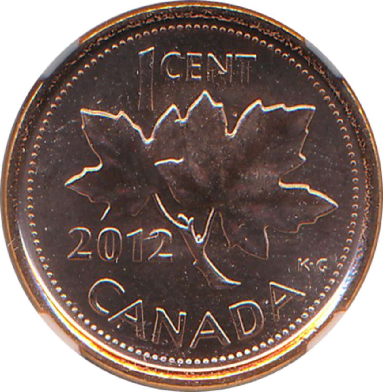 fullMatchVisible2012 Copper Plated Steel; Rd (Red)MS67NGC