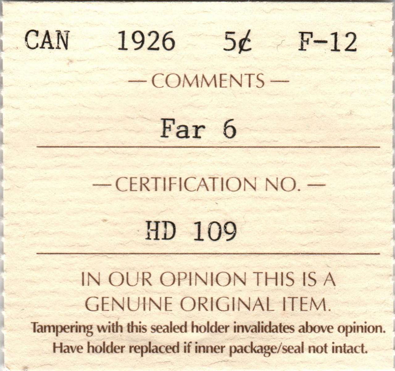 fullMatchVisible1926 Far 6F12ICCS