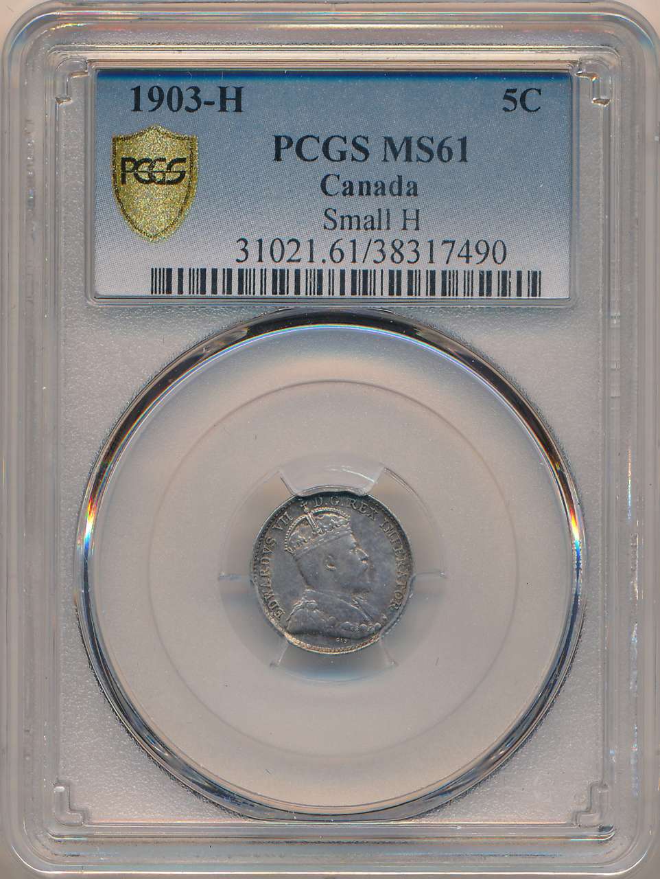 fullMatchVisible1903H Small HMS61PCGS