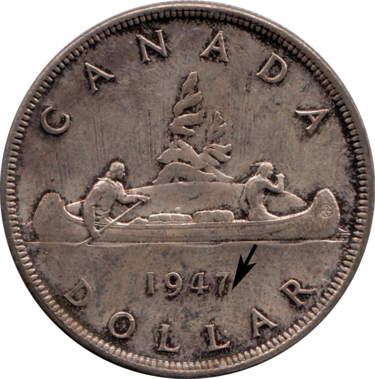 fullMatchVisible1947 Pointed 7 DotMS60ICCS