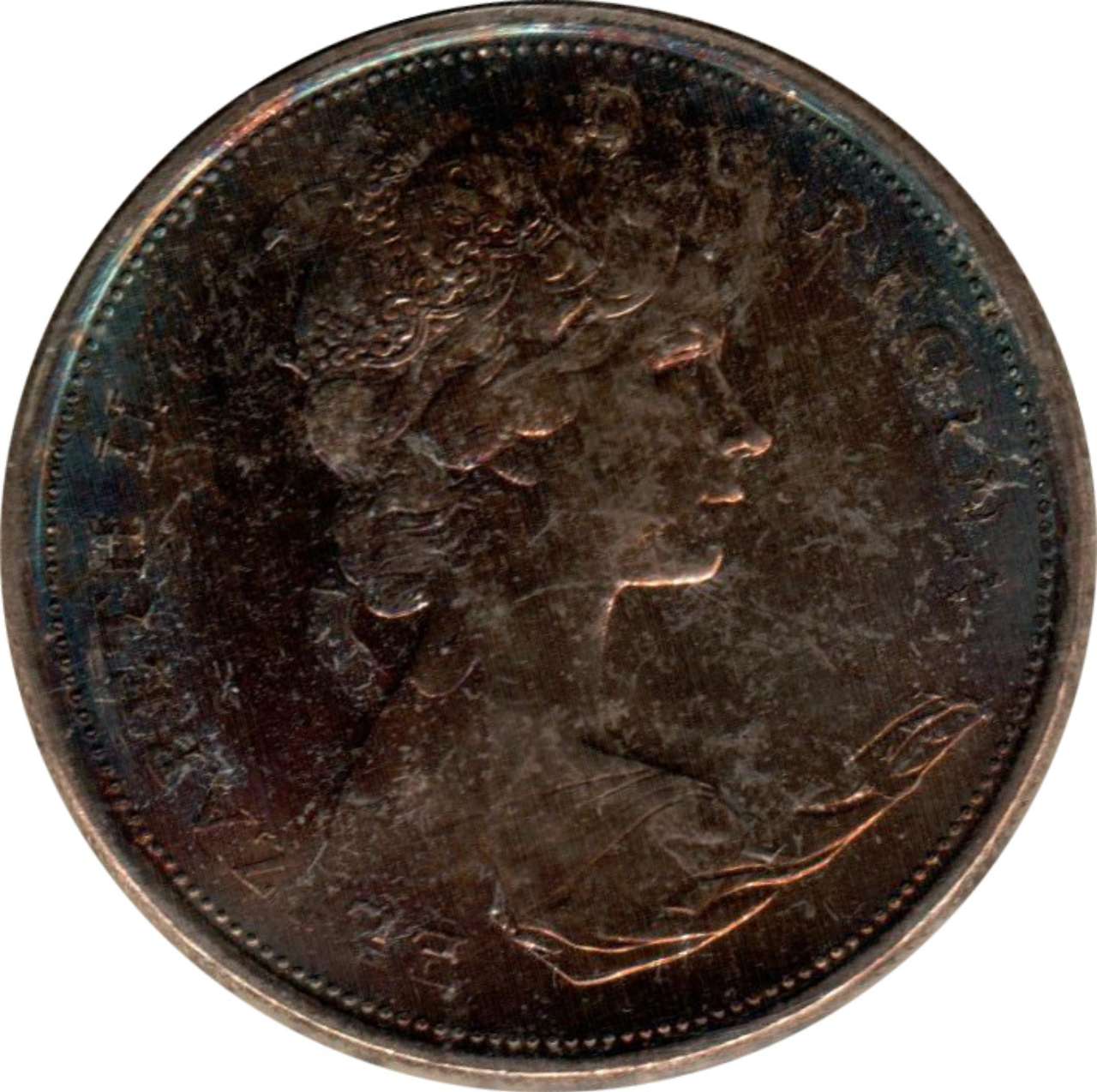 fullMatchVisible1967 Double Struck; (Pq Toning On Obverse)MS66ICCS