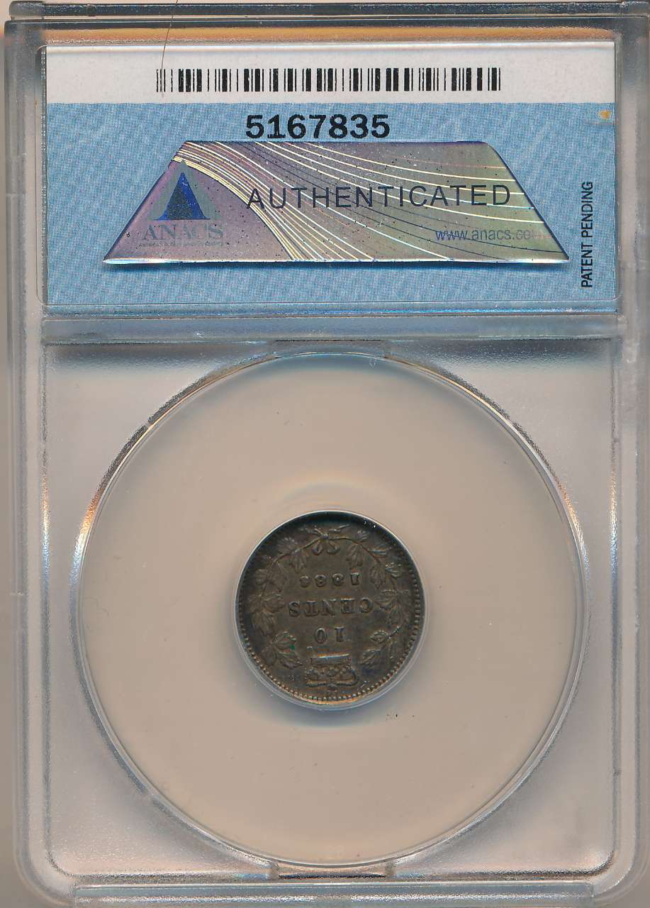 fullMatchVisible1886 Small 6; D.C. Daniels CollectionEF45ANACS #2