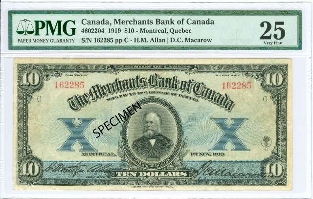 fullMatchVisibleMerchants Bank of Canada, RetouchedVF25PMG