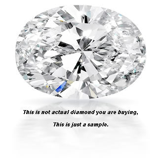 Loose diamond Oval Shape 0.47ct, SI2, D, Canadian Maple leaf with EGL