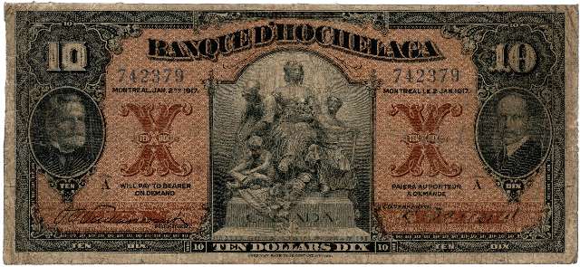 fullMatchVisibleBanque D'Hochelaga; Manuscript right signature,Small Hole in CentreFN/A