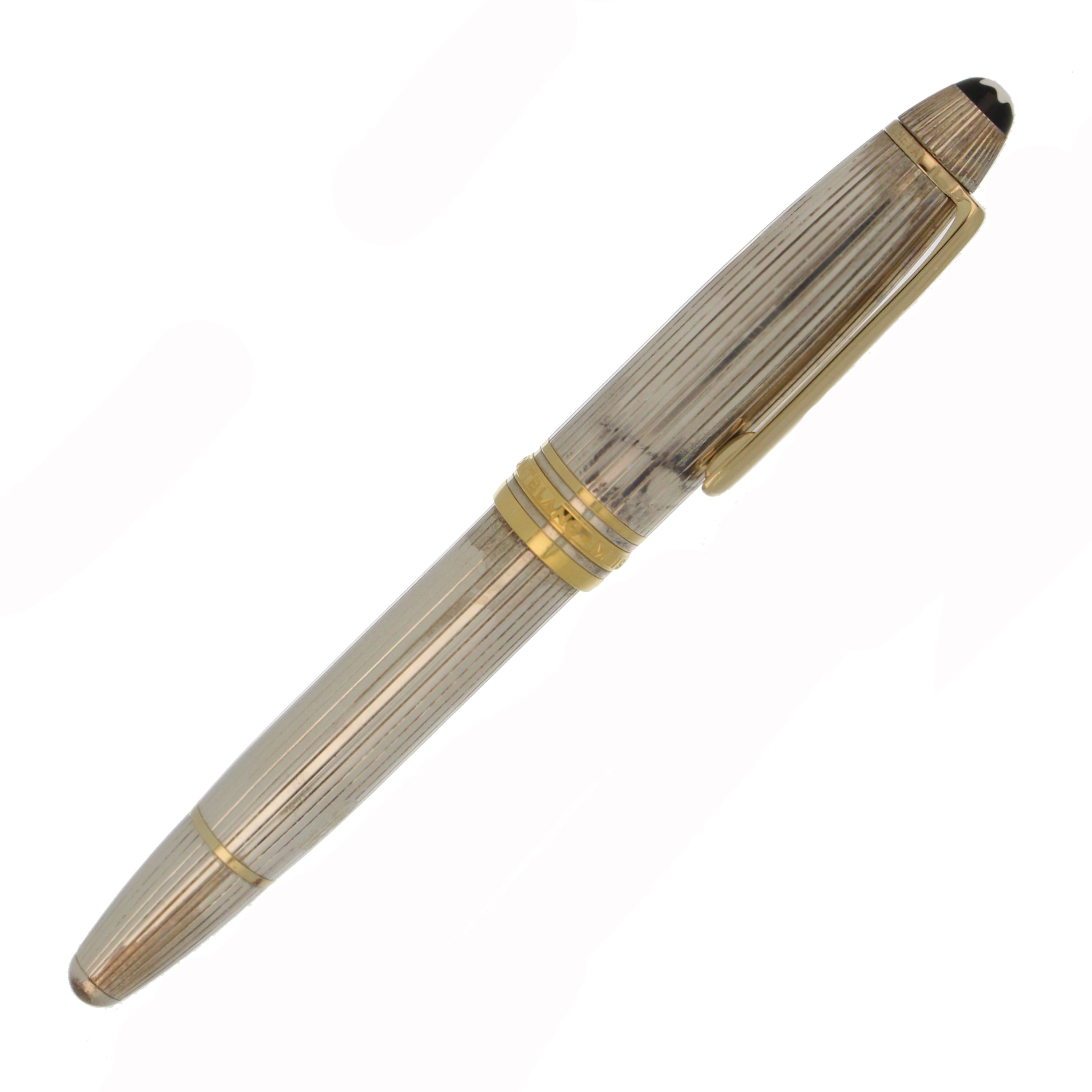 Side view of Montblanc LeGrand Solitaire 146 with gold clip