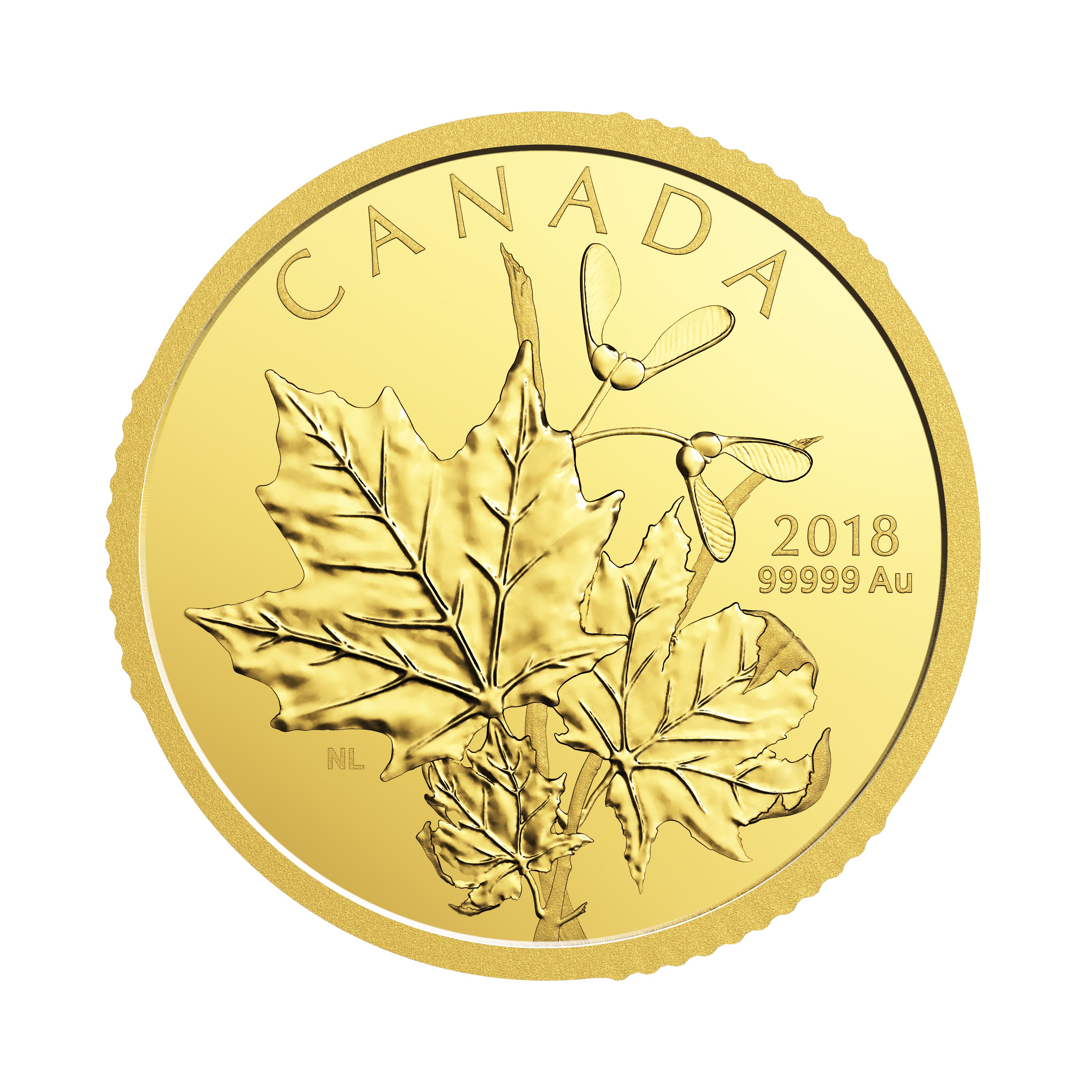 Obverse side of Canadian $200 gold coin featuring Queen Elizabeth II effigy by Susanna Blunt