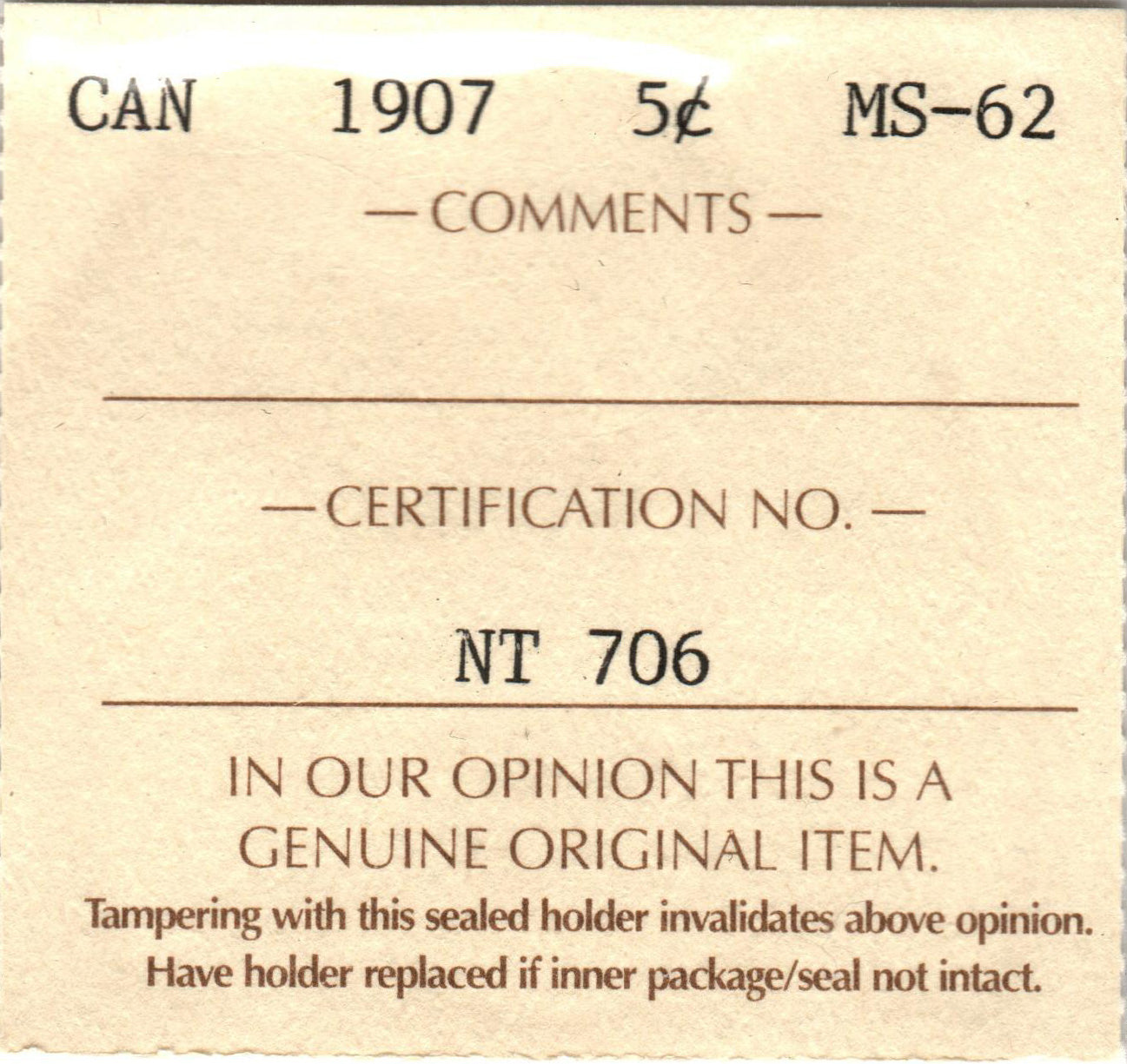 fullMatchVisible1907MS62ICCS