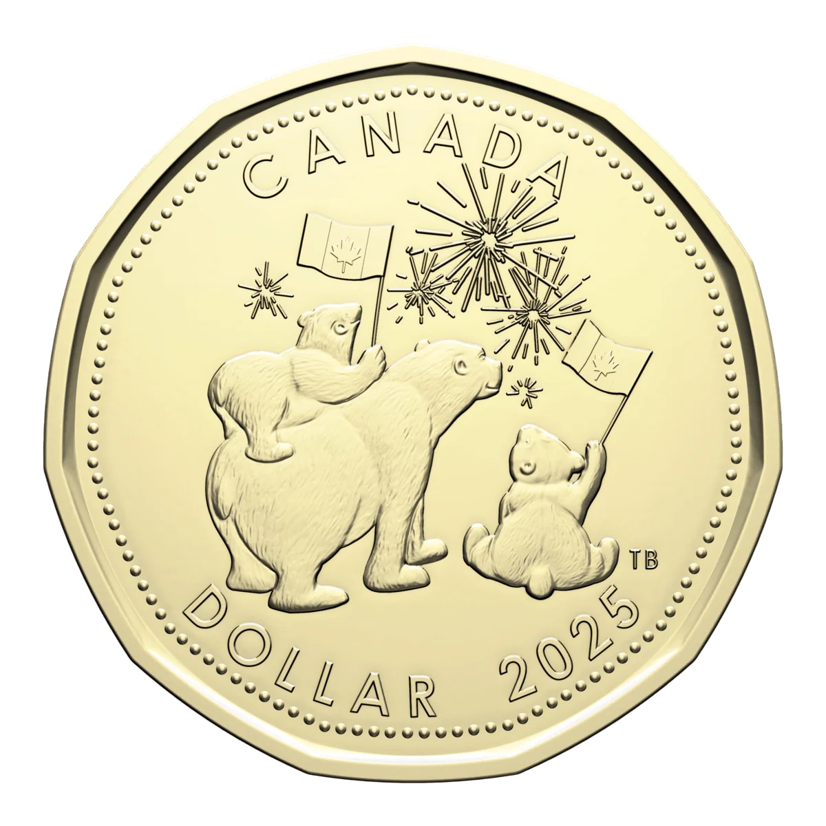 Backside of 2025 O Canada Gift Set packaging in card-like folder with included envelope, highlighting collectible presentation