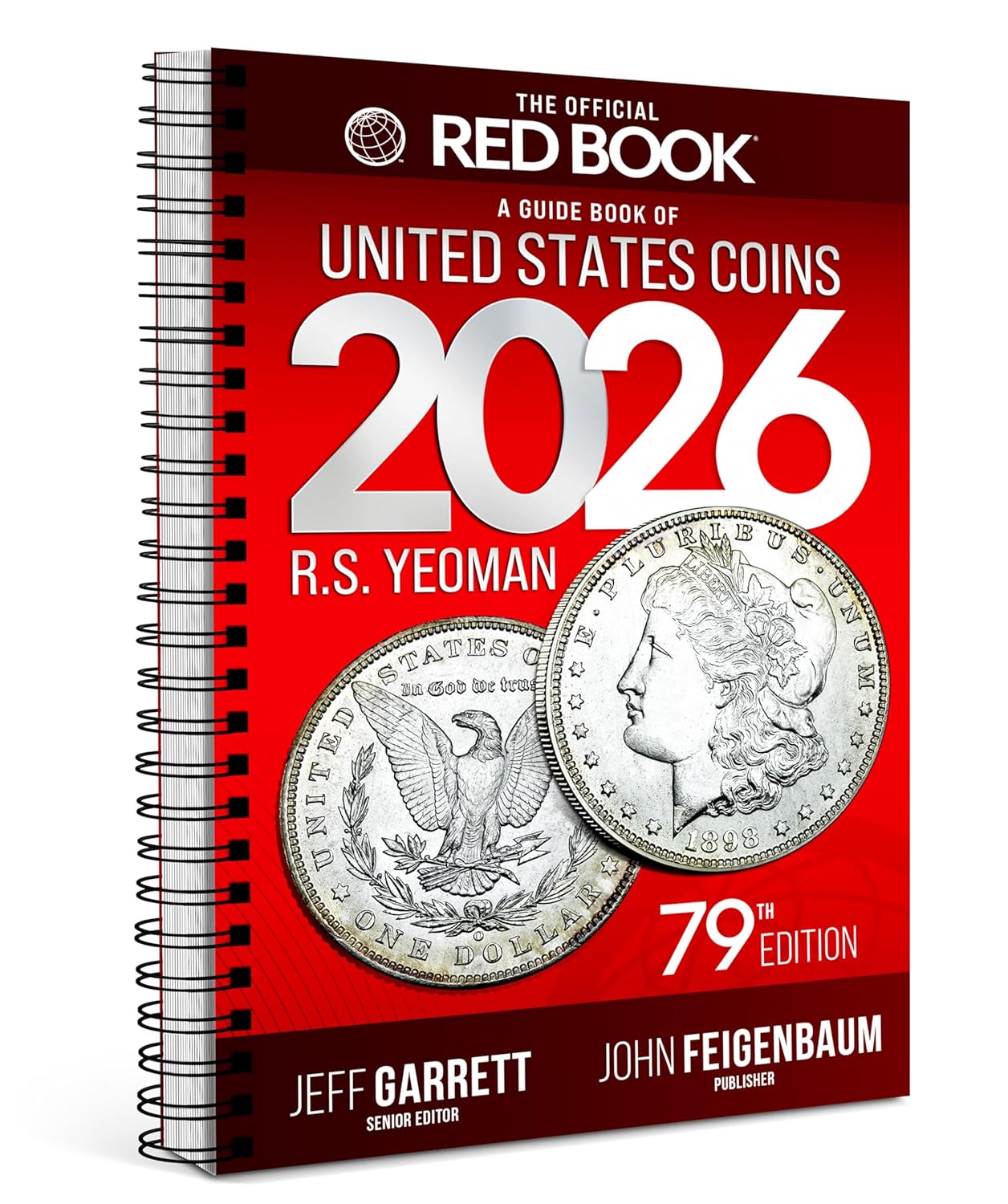 Back cover and spine of the 2026 Red Book, 79th Edition coin collector’s guide