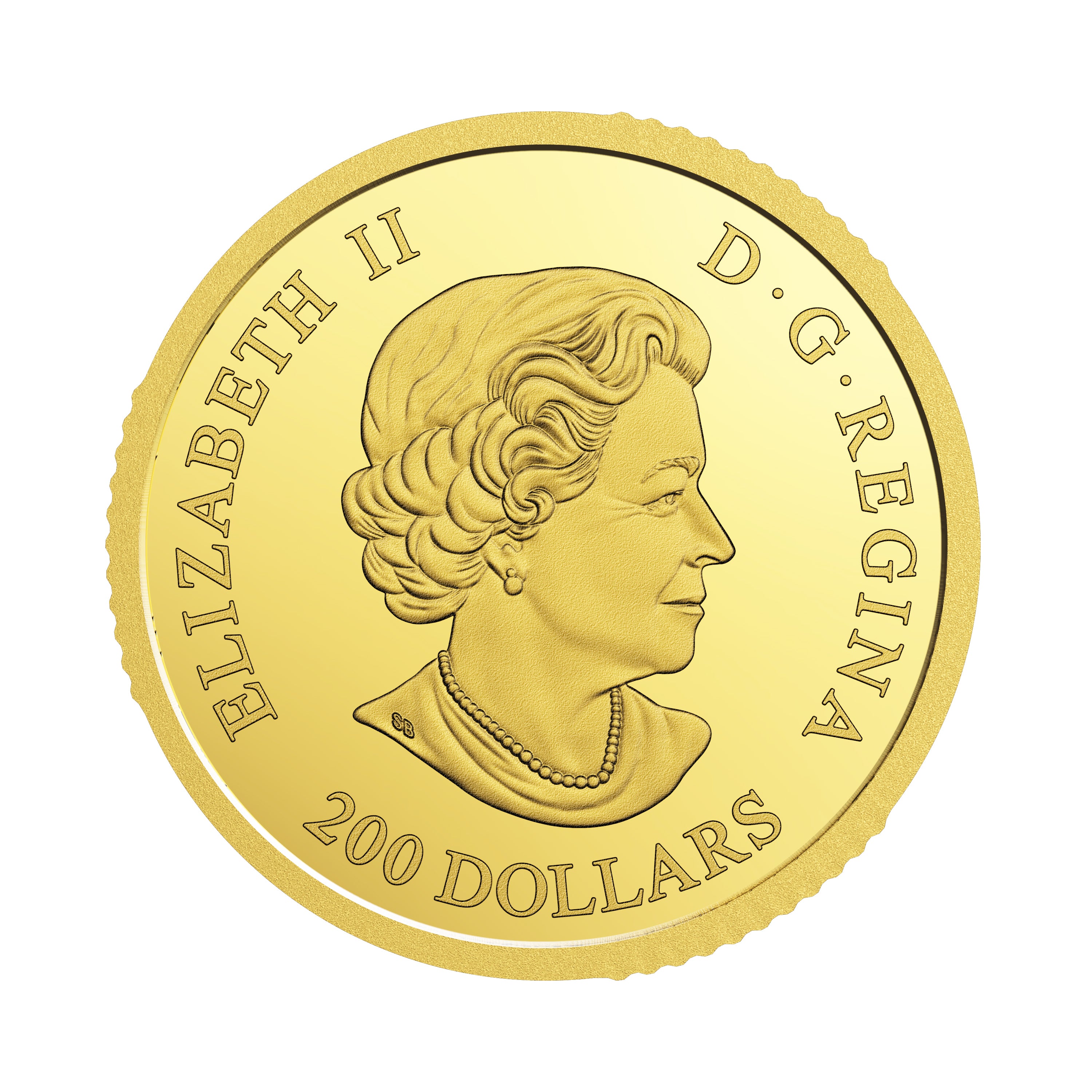 Canada Gold $200 2-coin set proof finish showing reverse maple leaf design with platinum plating detail