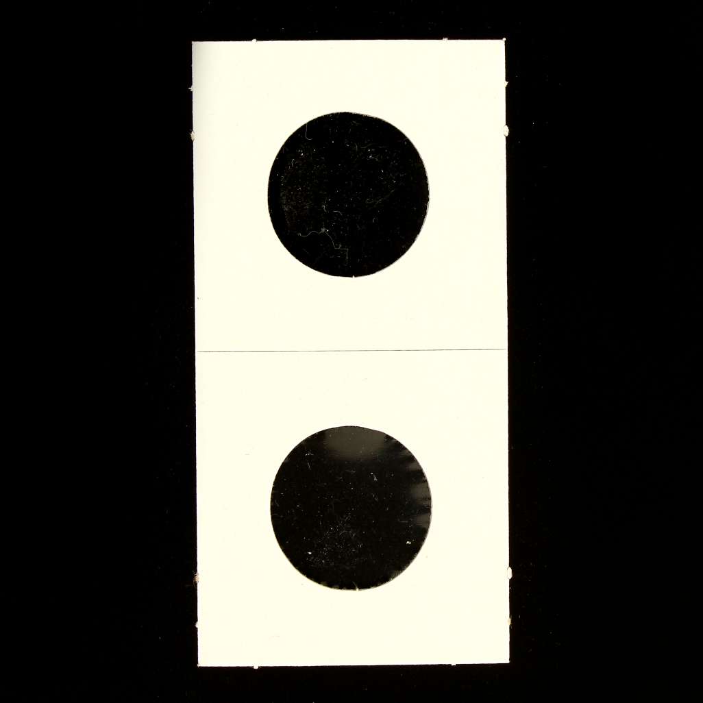Top view of U-DO-IT 1.5 x 1.5 inch coin holder pack showing quantity label