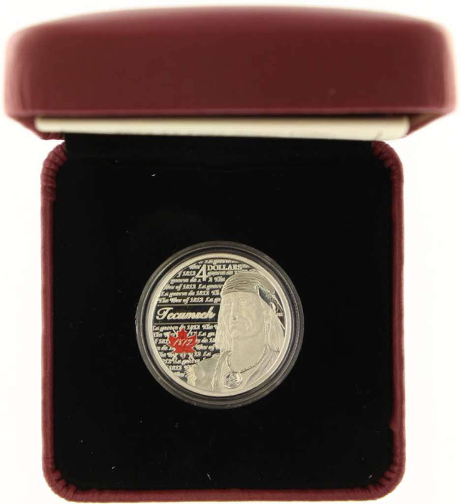 Canada Silver 2012 $4 Tecumseh PF .5oz, .9999