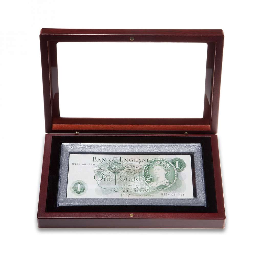 Lighthouse (355 769) Banknote Window Volterra Wood Display Case with Capsule
