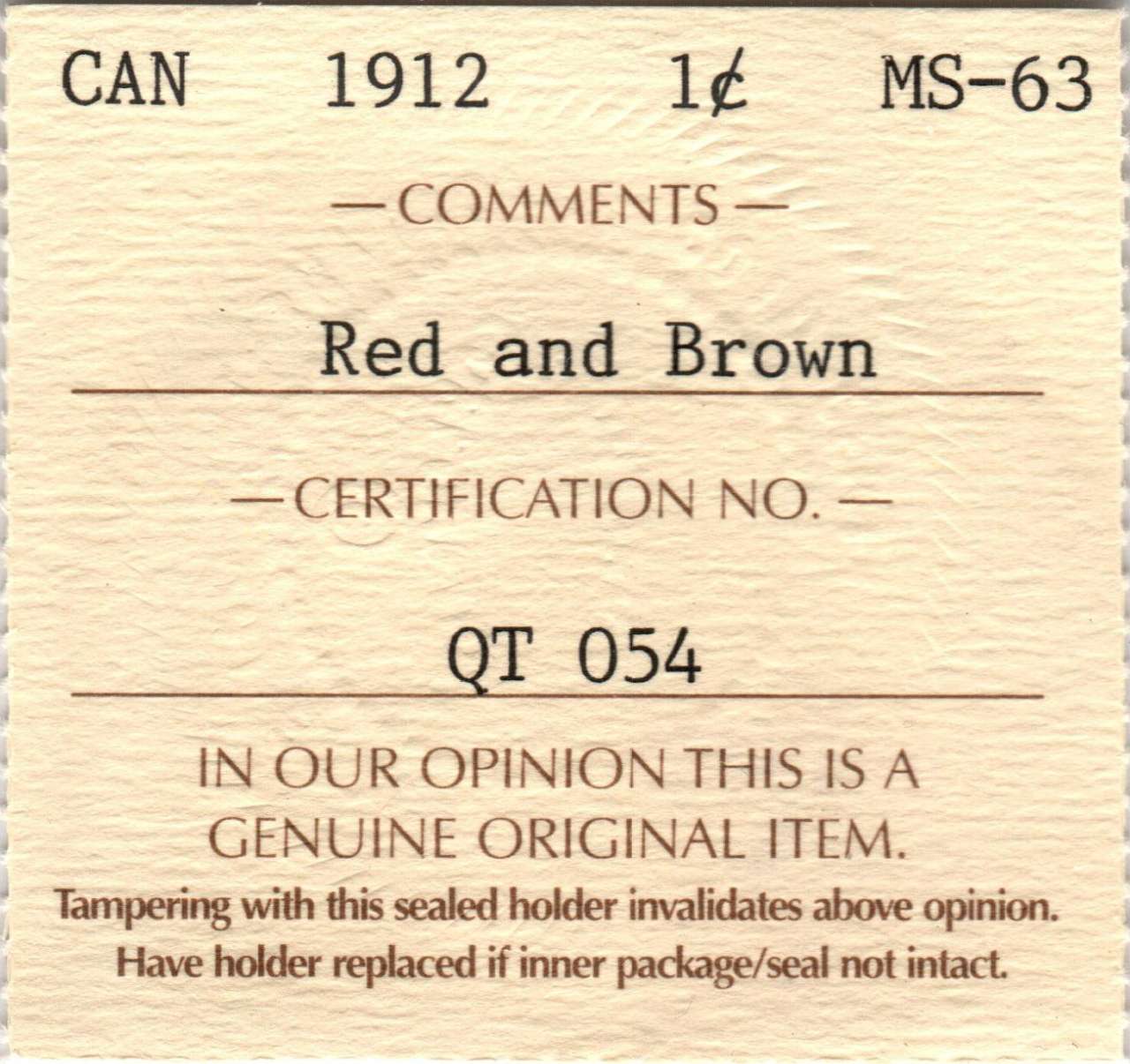 fullMatchVisible1912MS63ICCS