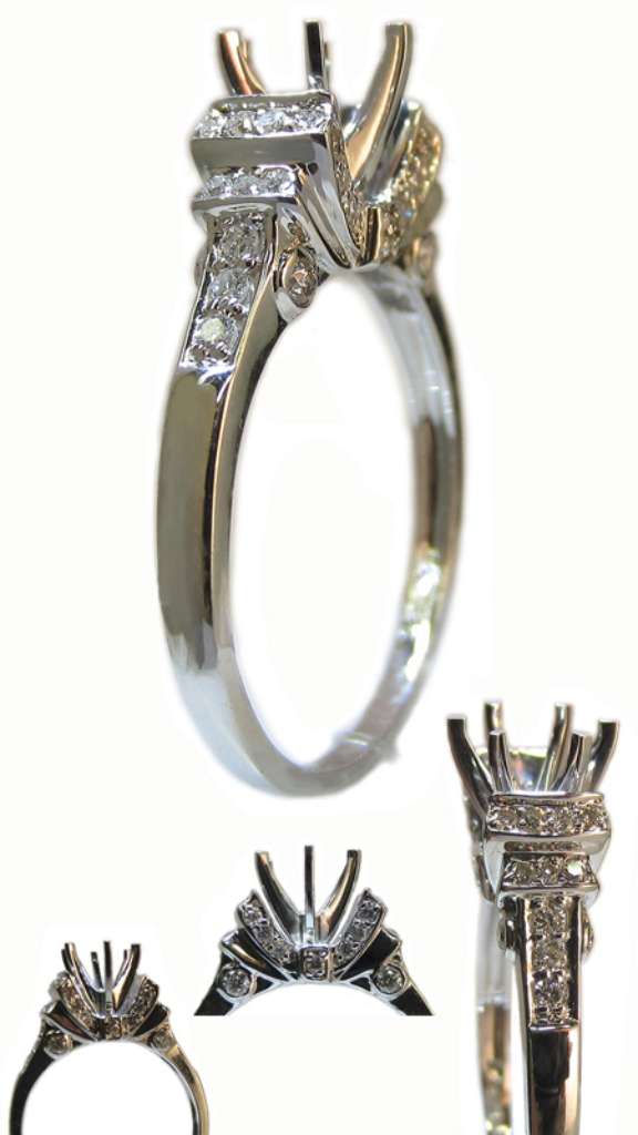 Semi-Mount engagement ring