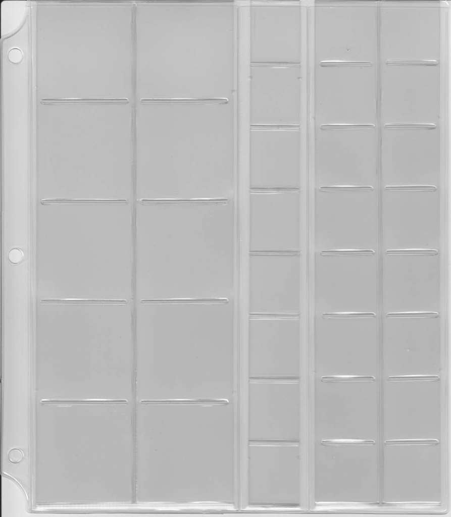 UA 34 pocket Universal Album Refill 3 per pkg.