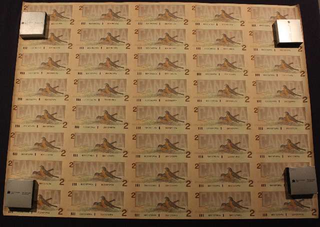 fullMatchVisibleUncut Sheet of 40 Banknotes Thiessen-Crow, BBX Prefix, $80 Face ValueAU #1N/A