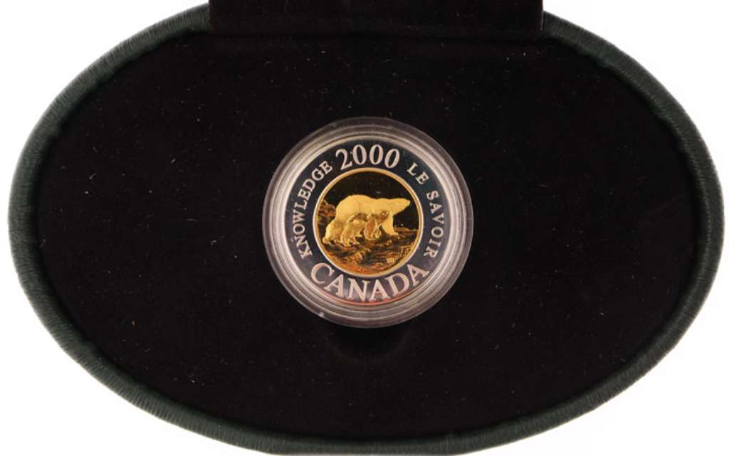 Canada Silver 2000 $2 Path of Knowledge Silver/Silver PF .263oz, .925