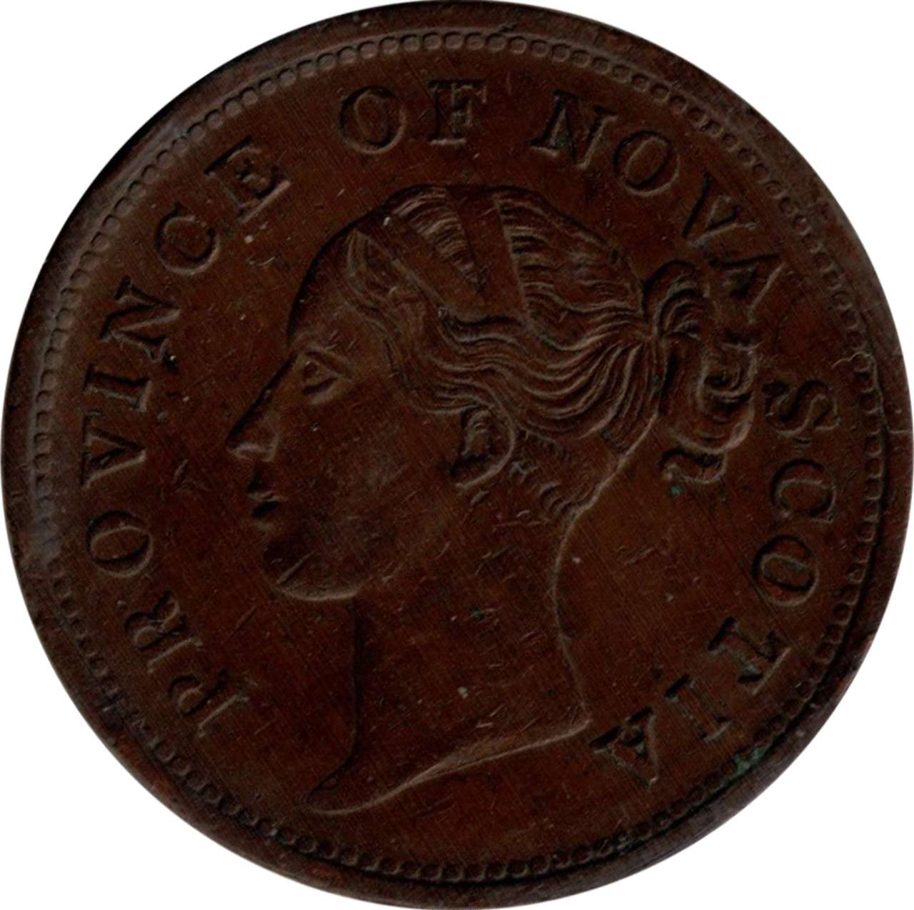 fullMatchVisible1 Penny Token; Seven Fringes of Hair; Coinage AxisEF40ICCS