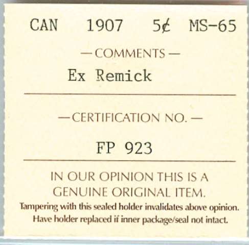 fullMatchVisible1907MS65ICCS