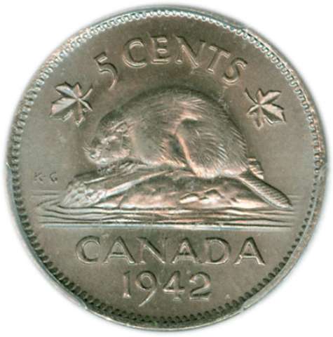 fullMatchVisible1942 NickelMS65PCGS