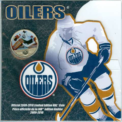 Canada Base Metal 2009 50 Cents Edmonton Oilers - NHL Series SP
