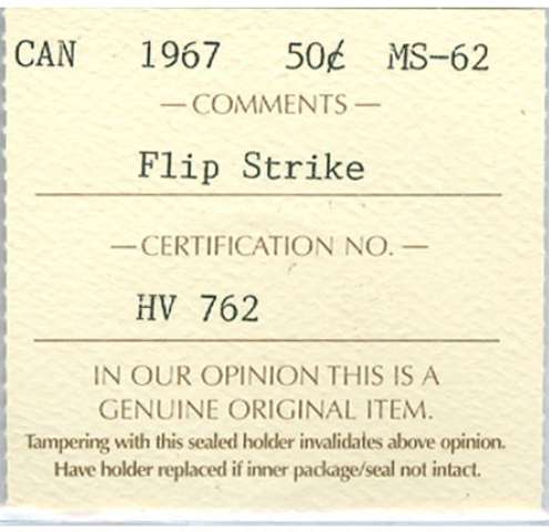 fullMatchVisible1967; Flip Strike;MS62ICCS