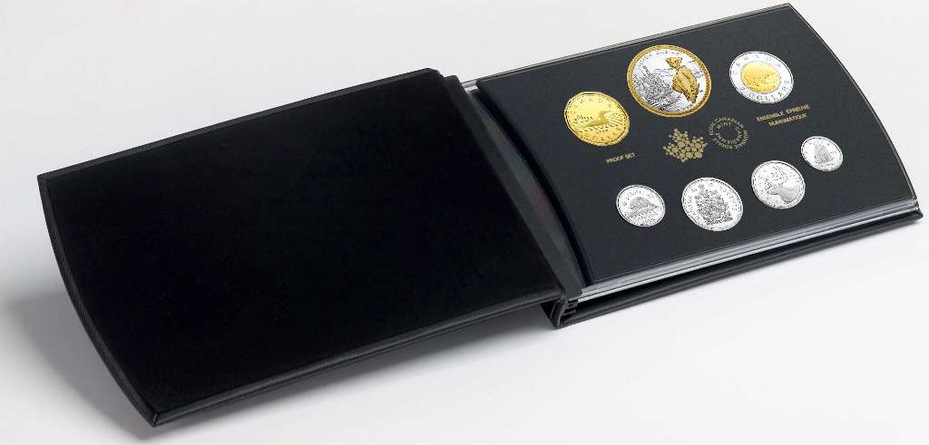 Canada Base Metal 2018 Premium Proof Set, 240th Anniv Captain Cook at Nootka Bay, $1 gold plated, 7-coins