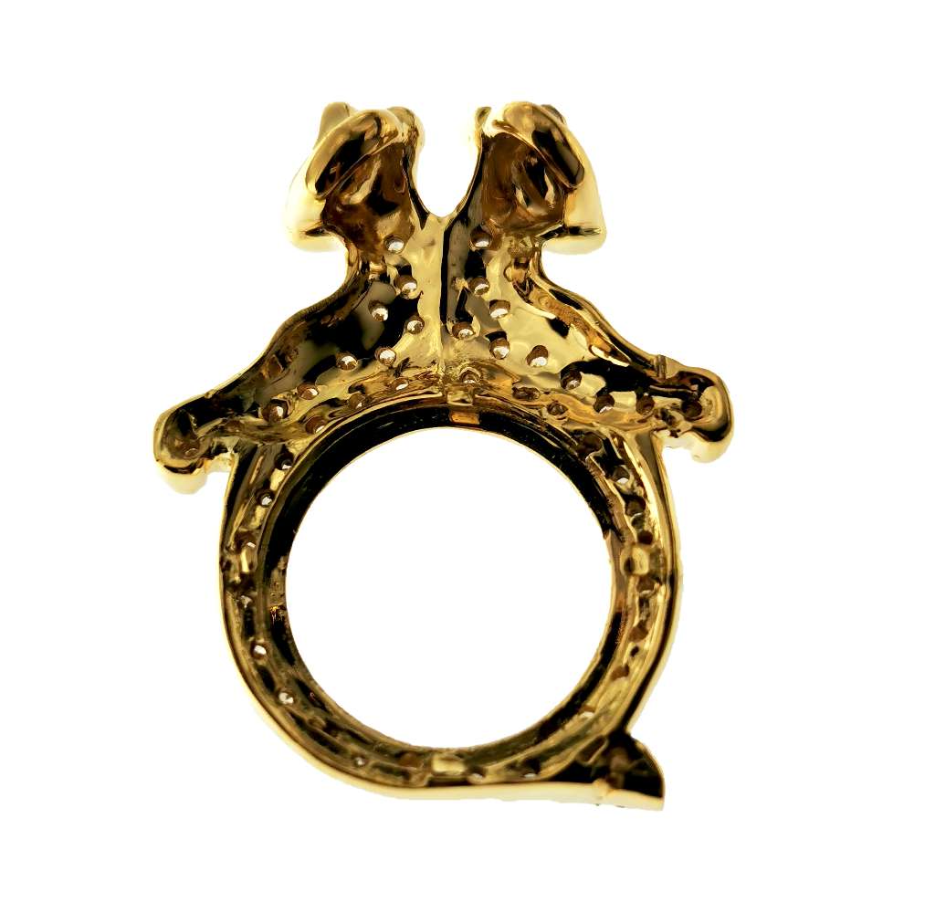 Side angle of 14kt yellow gold pendant with sparkling full cut diamonds enhancing the coin frame setting, total weight 6.48 grams